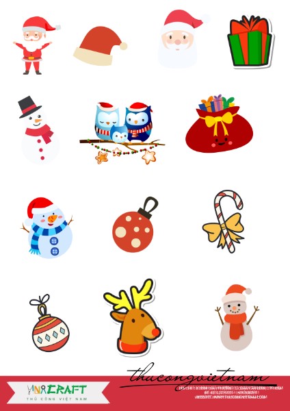 Sticker Giáng Sinh Mẫu 12